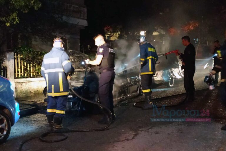 Πυρκαγιά σε σταθμευμένο αυτοκίνητο στην περιοχή Δωδώνη Αμαρουσίου