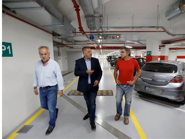 Το υπόγειο πάρκινγκ στην πλατεία Ευτέρπης επιθεώρησε ο Γιώργος Πατούλης