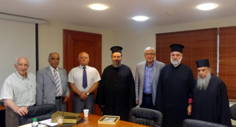 Συνάντηση Θεόδωρου Αμπατζόγλου με τον Ιερό Κλήρο του Μητροπολιτικού Ναού Κοιμήσεως της Θεοτόκου