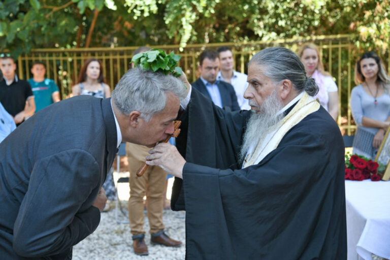 Στον αγιασμό του ΙΓΕ στο δάσος Συγγρού ο Υπουργός Αγροτικής Ανάπτυξης