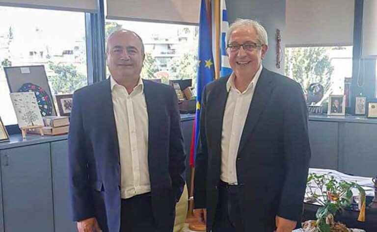 Συνάντηση Θ. Αμπατζόγλου με το Δήμαρχο Ηρακλείου για επίλυση θεμάτων που απασχολούν τους δύο Δήμους