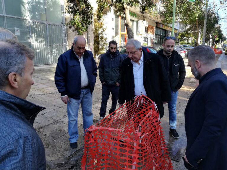 Αυτοψία και επίσπευση εργασιών από τον Θ. Αμπατζόγλου στα έργα της Κοκκινιάς