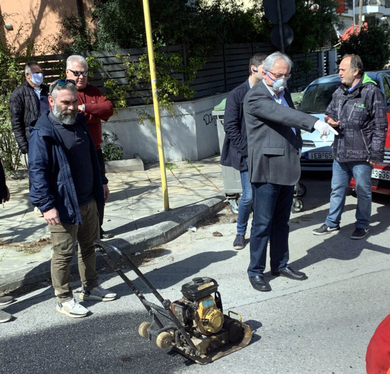 Εργασίες αποκατάστασης οδοστρωμάτων στον Παράδεισο και το Πολύδροσο Αμαρουσίου