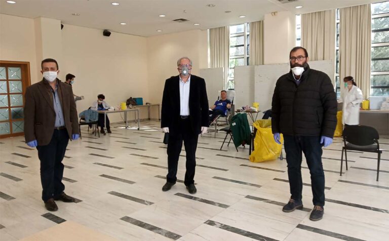Με συλλογή 315 Μονάδων Αίματος, ο Δήμος Αμαρουσίου πρωταγωνίστησε στον περιορισμό του covid19 και την προστασία των αιμοδοτών