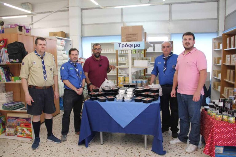 Προσφορά του 3ου Συστήματος Αεροπροσκόπων Αμαρουσίου στο Κοινωνικό Παντοπωλείο του Δήμου Αμαρουσίου