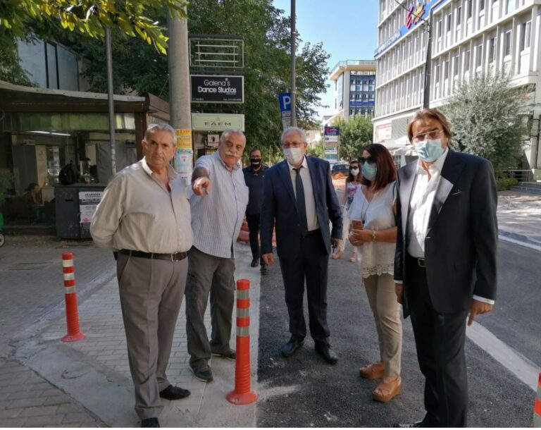 Αυτοψία Αμπατζόγλου στο έργο ανακατασκευής της οδού Δ. Ράλλη