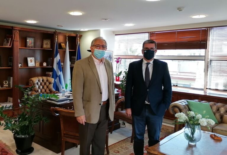 Συνάντηση του Δημάρχου Αμαρουσίου Θεόδωρου Αμπατζόγλου με τον Βουλευτή ΝΔ Βορείου Τομέα Β’ Αθηνών Δημήτρη Καιρίδη