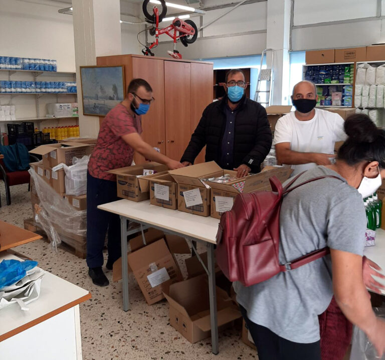 Διανομή ειδών καθαρισμού και προσωπικής υγιεινής προς τους ωφελούμενους του προγράμματος ΤΕΒΑ