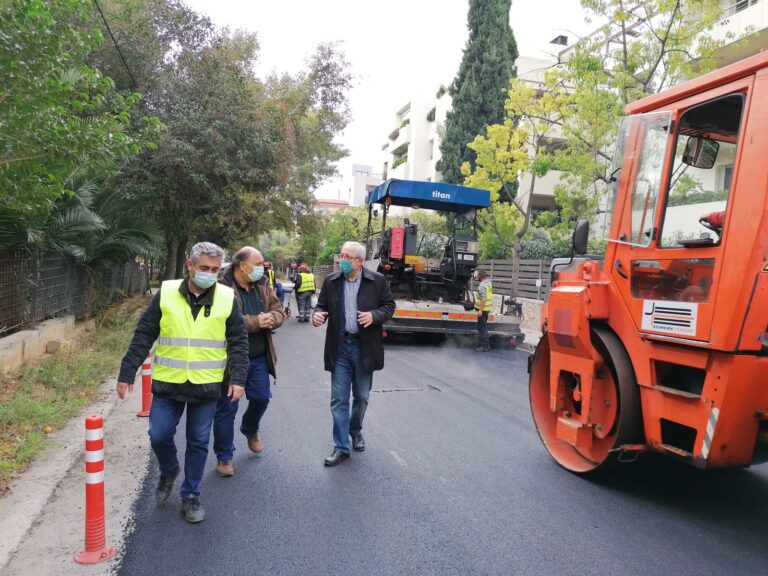 Αυτοψία Θ. Αμπατζόγλου σε ασφαλτοστρώσεις και επισκευές οδοστρώματος στην Αγία Φιλοθέη