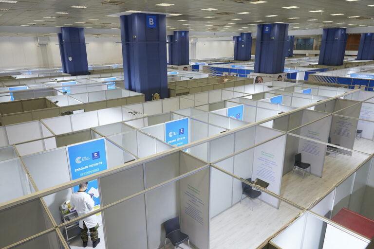 Στο Μαρούσι το πρώτο Mega εμβολιαστικό κέντρο (Φωτογραφίες)