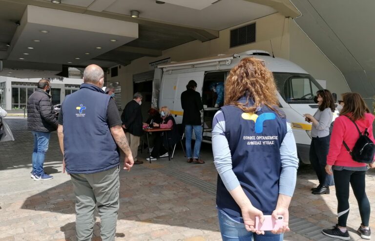 45 στα 2.686 τα θετικά τεστ την εβδομάδα 5-9 Απριλίου στον Δήμο Αμαρουσίου από τον ΕΟΔΥ