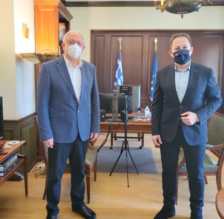 Συνάντηση Αμπατζόγλου με τον Αναπληρωτή Υπουργό Εσωτερικών, αρμόδιο για θέματα Αυτοδιοίκησης, Στ. Πέτσα