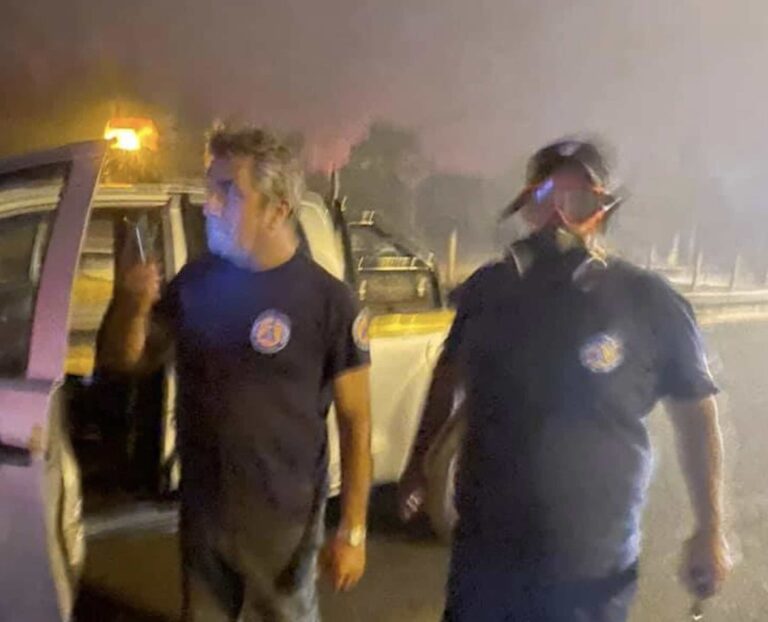 Η πολιτική Προστασία του Δήμου Αμαρουσίου στη μάχη με τις φλόγες