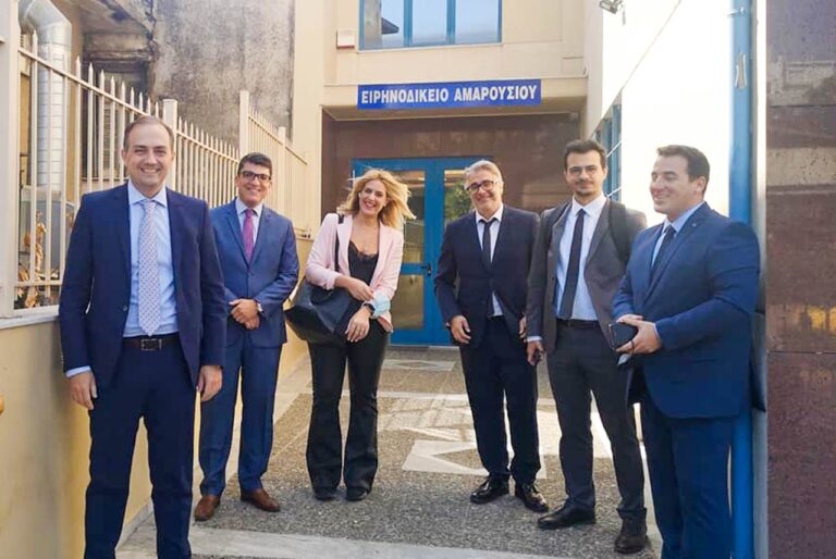 Το Ειρηνοδικείο Αμαρουσίου επισκέφτηκε o υπ. πρόεδρος του Δικηγορικού Συλλόγου Αθηνών Δημήτρης Αναστασόπουλος