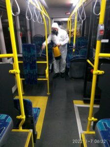 καθαρισμοί και απολυμάνσεις σε λεωφορεία