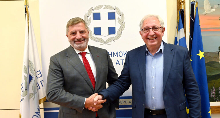 Συνάντηση Αμπατζόγλου – Πατούλη για έργα της Περιφέρειας στο Μαρούσι – Προτεραιότητα το Ρέμα Σαπφούς