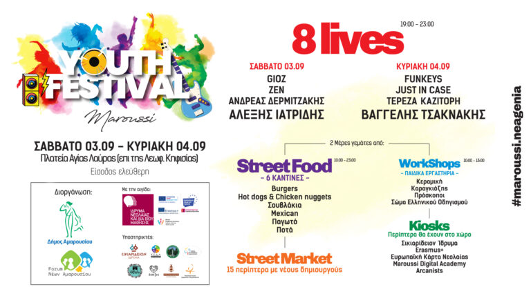 Το 1ο Youth Festival του Δήμου Αμαρουσίου στις 3 και 4 Σεπτεμβρίου
