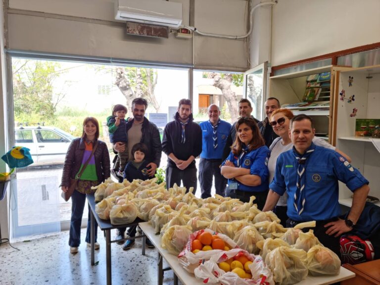 Προσφορά του 3ου Συστήματος Αεροπροσκόπων Αμαρουσίου το Μεγάλο Σάββατο στο Κοινωνικό Παντοπωλείο του Δήμου Αμαρουσίου