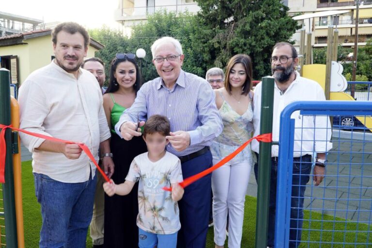 Εγκαινιάστηκε η ανακατασκευασμένη Παιδική Χαρά στην οδό Φραγκοκκλησιάς στο Πολύδροσο