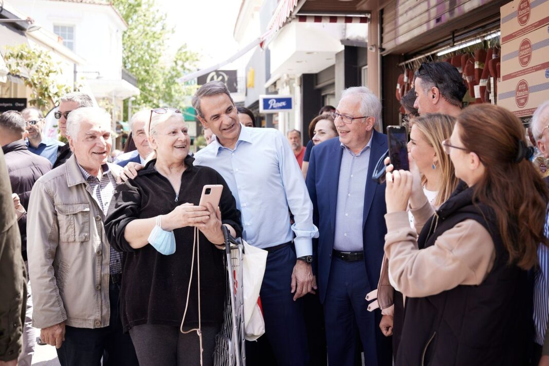 Στο Μαρούσι ο Κυριάκος Μητσοτάκης – Τον υποδέχτηκε ο Δήμαρχος Θεόδωρος Αμπατζόγλου