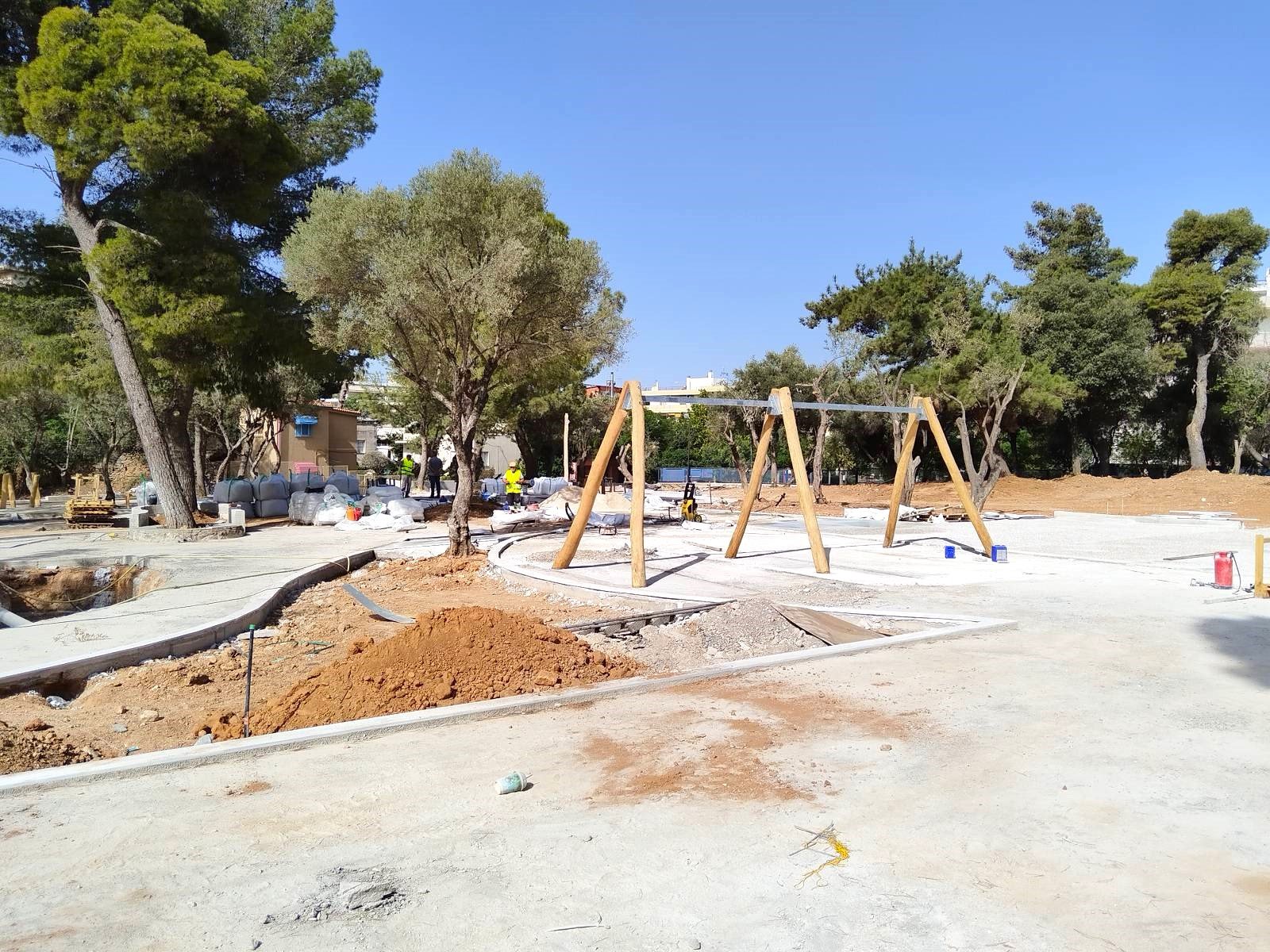 Συνεχίζεται το έργο κατασκευής της πρότυπης Παιδικής Χαράς του Αμαλιείου και των πέριξ οδών στην περιοχή του κέντρου